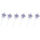 thumbnail image 2 of Star Shape Birthday Candles, 6 Pcs Cake Topper Decorations Birthday Candles Metallic Cake Candles For Kids Birthday Wedding Party-Silber, 2 of 4