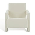 thumbnail image 2 of SAFAVIEH Couture Taylor Modern Velvet Solid Accent Chair, Ivory, 2 of 7