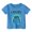 Blue, variant on Toddler Boys Shirts & Tops Birthday Letter Print Crew Neck Short Sleeve Pullover Tops Outwear,Black,3-4 Years