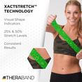thumbnail image 4 of THERABAND Kinesiology Tape, Green/Yellow, 1 Roll, with XactStretch Indicators, Long-Lasting Athletic Support for Shoulder & Knee, Latex-Free Sports Tape, Water Resistant, Cut-to-Length, 4 of 6