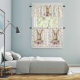 thumbnail image 5 of Bunny Easter Kitchen Curtains Sets for Windows 24 Inch Length, Spring Floral Pastoral Rabbits Rustic Rod Pocket Window Treatments Tier Curtains and Valances Set for Bedroom/Bathroom, 5 of 8