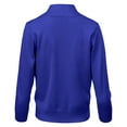 thumbnail image 4 of URBAN DAIZY Women's Classic 3/4 Sleeve Crop Bolero Cardigan Open Front Cropped Shrugs Knit Sweater A09_620 Royal Blue 1XL, 4 of 7