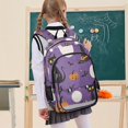 thumbnail image 7 of FORMRS Unisex School Backpack 17" Student Travel Bag with Laptop Compartment, Halloween Black Cat, 7 of 7