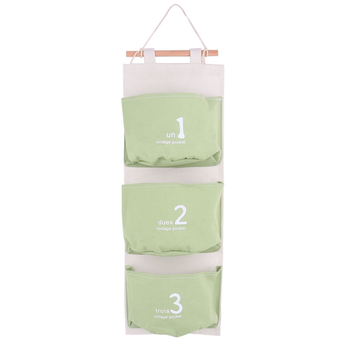 Organisateur Mural 3 Poches En Coton Et Lin - Rangement Suspendu Pour Chambre - Gain De Place