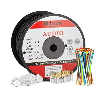 Outdoor Speaker Wire 500 Feet 16awg Cl3 Rated 2