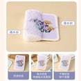 thumbnail image 4 of Nvzi-a 6-piece wood pulp cotton light blue printed sponge wipe kitchen cleaning dishwashing cotton household scouring pad compressed square wood pulp sponge, 4 of 4