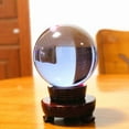thumbnail image 4 of Bola de cristal de 4 cm, accesorio de fotografía, bola de meditación, pantalla de esfera de vidrio para hacer malabares (cristal violeta), 4 of 4