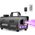 thumbnail image 1 of Fog Machine, Automatic Spray Smoke Machine with Colorful LED Light Effect, Remotes with Preheating Light Indicator for Party Halloweeen Christmas, 1 of 8