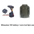 thumbnail image 1 of Battery adapter for Mil**wau*kee 18v Battery use on Worx-6Pin Power tools, 1 of 3