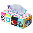 thumbnail image 3 of Caja de pañuelos para bebé, caja de pañuelos para jugar, para el desarrollo, aprendizaje educativo temprano, fina Elefante de dibujos animados, 3 of 7