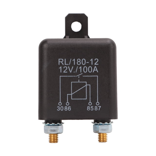Relé de arranque, interruptor de relé de carga aislante de batería para coches, motocicletas, arrancadores, motores, GPS, 12V Jadeshay A