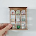 thumbnail image 5 of 1/6 Portavasos Mini Casa de MuñEcas Modelo Muebles Estante de Cocina Adorno de Casa de MuñEcas OB11 BJD Blyth Dolls, Blanco, 5 of 5