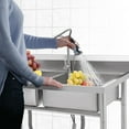 thumbnail image 5 of Tzou 42x25 Inch Stainless Steel Utility Sink w/Faucet, Storage Shelf & Adjustable Legs for Kitchen, Laundry Room, 5 of 6