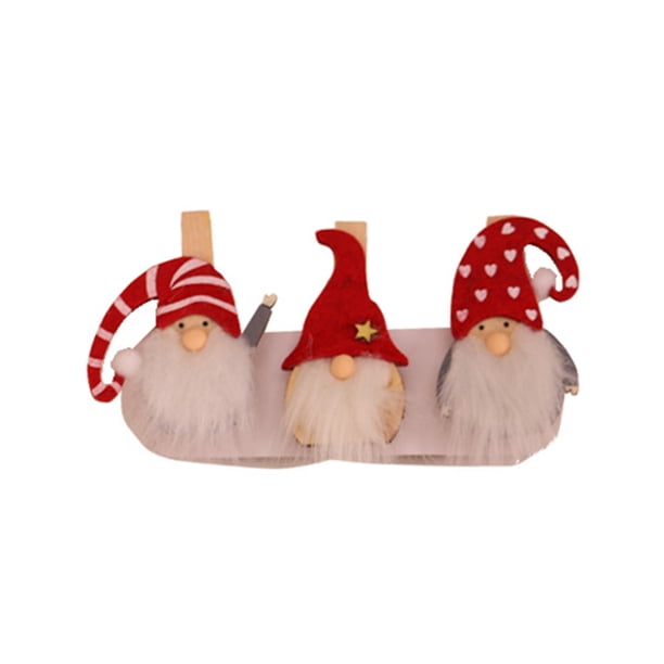 Toystoory Colgante de Navidad Broche de Navidad Clip decorativo Tamaño compacto Decoraciones para el hogar multipropósito Suministros de vacaciones Kits de decoración para fiestas Hombre del bosque Toystoory HA070072-02