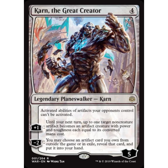 Magic the Gathering - War of the Spark - Karn, the Great Creator Near Mint