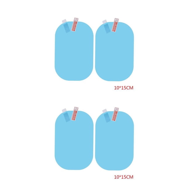 Riwesomey 2 uds. Espejo retrovisor para coche, película antilluvia, espejo Universal para coche, antivaho impermeable a prueba de polvo Type2 NO2