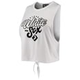 thumbnail image 2 of Women's The Wild Collective White Chicago White Sox Open Back Twist-Tie Tank Top, 2 of 4