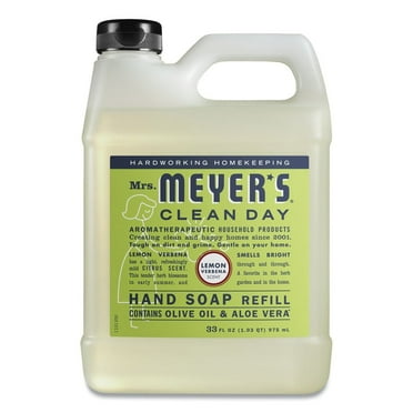 Mrs. Meyer's Clean Day Liquid Hand Soap Refill, Lemon Verbana, 33 fl oz