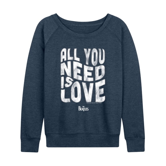 The Beatles - Warp Love - Women's French Terry Long Sleeve Pullover
