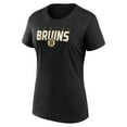thumbnail image 2 of Women's Black Boston Bruins Launch Scoop Neck T-Shirt, 2 of 3