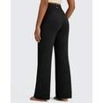 thumbnail image 4 of G4Free Fleece Lined Pants Women High Waisted Wide Leg Pants Winter Warm Thermal Sweatpants with Pockets 29", 4 of 8