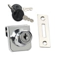 thumbnail image 1 of Cerradura de puerta de vidrio con cerradura de vitrina de alta resistencia, 5x35x32mm A 5 piezas, 1 of 8