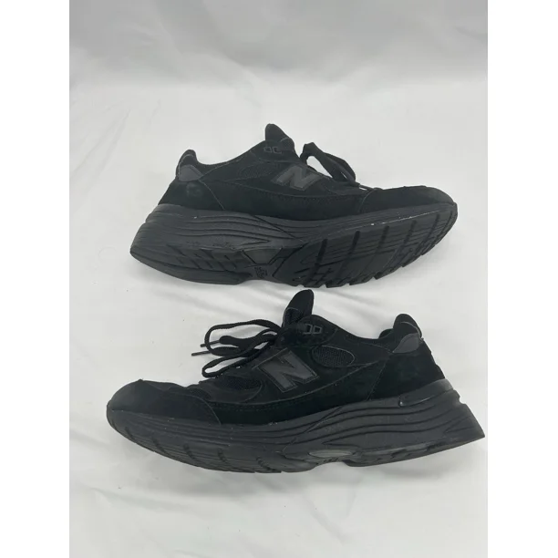 New Balance 992 Men’s Size 9.5 Triple Black, 2021 Made in USA