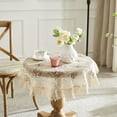 thumbnail image 5 of Warm Home Designs 60 Inch Round Embroidered Linen Tablecloth for Vintage Kitchen. VTC Linen 60 Round, 5 of 5