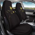 thumbnail image 3 of POLERO Glowing Black Cat & Luminous Butterflies Design Automotive Seat Cover Polyester Fabric Easy to Install Stretch Car Seat Covers for Automobile, 3 of 7