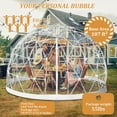 thumbnail image 5 of PPXIA Garden Dome Tent House Outdoor 12 FT, Dome Tents with PVC Cover and Garden Dome Mesh, Weatherproof Greenhouse Garden Tent, Transparent Garden Dome House for Backyard, Party, 5 of 11