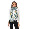 thumbnail image 2 of FORMRS Womens Scarf Winter Soft Long Big Warm Shawls Wrap Tassel Scarves, Whimsy Daisy Pattern, 2 of 9
