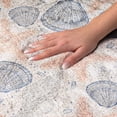 thumbnail image 3 of Addison Rugs Dream Shag Premium Machine Washable Transitional Shells Peach Rectangle Rug, 8' x 10', 3 of 8