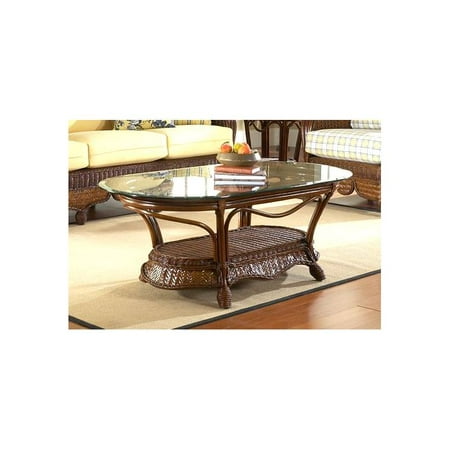 Newport Rattan Coffee Table W Gl Top In Urban Mahogany Newport Rattan Coffee Table W Gl Top In Urban Mahogany