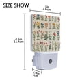 thumbnail image 4 of Yayeee LED Plug in Night Light for The Home with Auto Dusk to Dawn Light Sensors, 2 Pack, Red Floral, 4 of 6