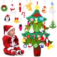 thumbnail image 1 of DIY Felt Christmas Tree Creative Wall Decor with Detachable Ornaments for Kids, 1 of 10