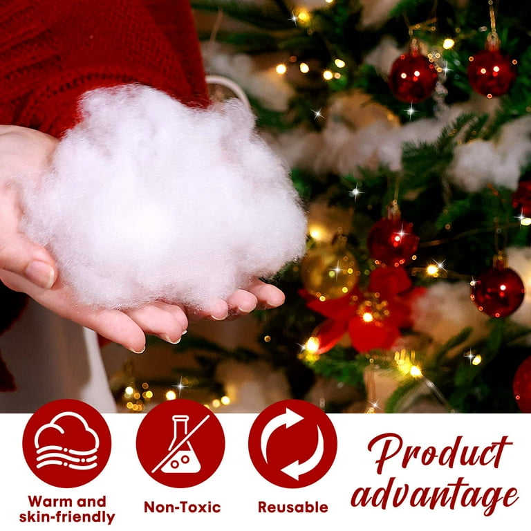 12 Oz Artificial Snow Plastic Fake Snowflakes for Christmas TreeDecoration