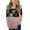 Pink, variant on Women's Plaid Long Sleeve Round Neck Tops Women Shirt Loose Style Round Neck Long-sleeved T-shirt Casual Pullover Tops