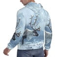 thumbnail image 6 of Cauagu Winter Reindeer In Snowy Mountains for Men's Pullover Hooded Sweatshirt Athletic Casual Hoodie Aautumn Hoodie Sweatshirt for Men Pullover Casual Hooded Sweatshirt-Medium, 6 of 7