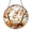 Acrylic 3.5 Inch, variant on Rabbit Stained Glass Suncatcher Window Hanging, Autumn Leaves Mosaic Round Glass Art Panel, Woodland Inspired Decorative Window Decor Gift