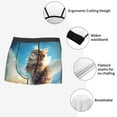 thumbnail image 3 of Balery Blue Sky Winged Cat Calzoncillos bóxer para hombre, ropa interior de algodón suave y transpirable con cinturilla de nailon-X-Large, 3 of 5