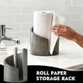 thumbnail image 4 of Paper Holder Wood Paper Towel Holder Countertop with Iron Stand and Round Base for One-Handed Tear in Kitchen or Bathroom,0.5x8.25x8.25" 1Pcs JASKFLY, 4 of 8