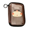 thumbnail image 2 of Cute Mesh Makeup Pouch, Waterproof Cosmetic Bag, Portable Travel Case, Separate Compartments and Built In Key Ring for Lipstick Storage, Beauty Travel, and Daily Organization., 2 of 6