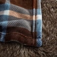 thumbnail image 2 of Merrylife Throw Blanket Decorative Home Couch Outdoor Travel Use Blue Plaid 90" x 102", 2 of 7