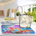 thumbnail image 5 of Mushrooms Bohomia Dish Drying Mats Kitchen Mat Microfiber Counter Absorbent Dish Pad Drainer Rack 18"x24", 5 of 7