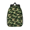 thumbnail image 1 of Lukts Camouflage Dinosaur Pattern 15 Inch Student Backpack, Waterproof Laptop Backpack with Adjustable Shoulder Straps, Lightweight Travel, Campus Backpack, Unisex, 1 of 6