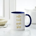 thumbnail image 4 of CafePress - Coffee,Teach,Grade,Sleep - 11 oz Ceramic Mug - Novelty Coffee Tea Cup, 4 of 4