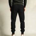 thumbnail image 5 of Mens Solid Jogger Sweatpants Elastic Drawstring Waist Cuffed Ankle Sweat Pants with Pockets for Workout, 5 of 6
