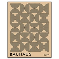 K&L Design Co: Abstract Wall Art Decor - 11x14" Art Prints Unframed - BAUHAUS - Black