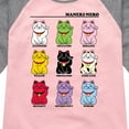 thumbnail image 3 of Instant Message - Lucky Cat - Toddler & Youth Girls Raglan Graphic T-Shirt, 3 of 6