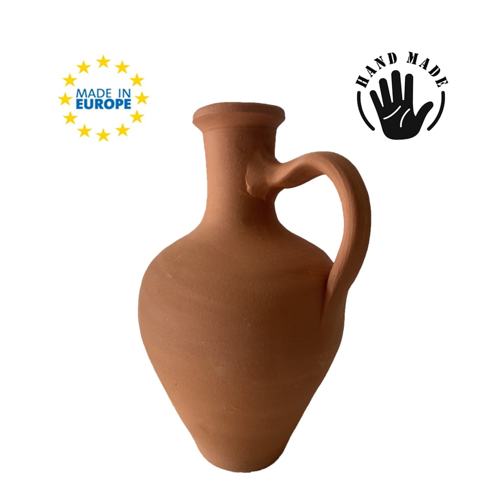 Earthen Clay Pitcher, Clay Water Jar for Drinking, Terracotta Pitcher